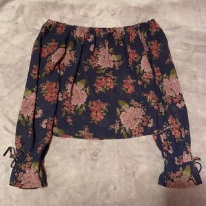 Floral see through top